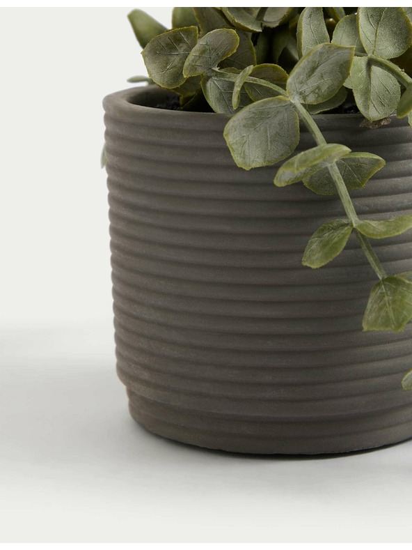 Marks & Spencer Umelý previslý svietnik v betónovom kvetináči Marks & Spencer zelená