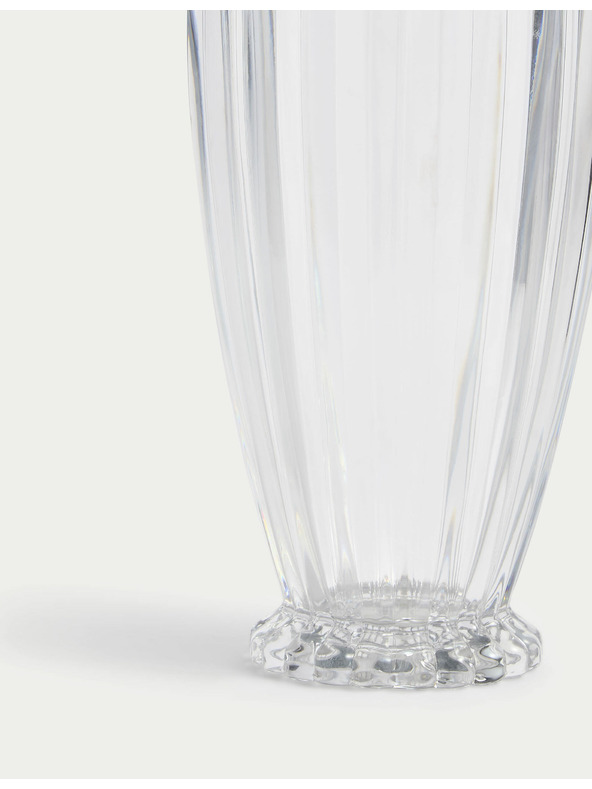 Marks & Spencer Sklenená váza so zúženým okrajom Marks & Spencer béžová