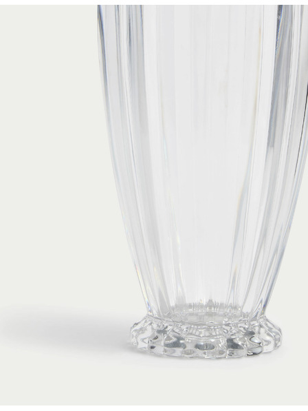 Marks & Spencer Sklenená váza so zúženým okrajom Marks & Spencer béžová