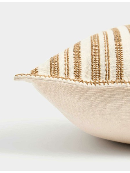 Marks & Spencer Pruhovaný vankúš s výšivkou, z čistej bavlny Marks & Spencer žltá