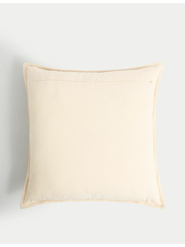 Marks & Spencer Pruhovaný vankúš s výšivkou, z čistej bavlny Marks & Spencer žltá