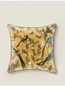 Marks & Spencer Zamatový vankúš s vtáčikmi Marks & Spencer žltá