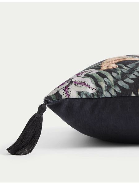 Marks & Spencer Šenilový vankúš s leopardím vzorom Marks & Spencer námornícka modrá