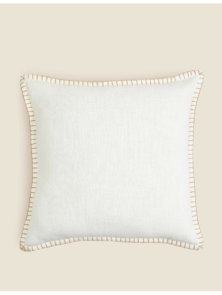 Marks & Spencer Prešívaný vankúš z čistej bavlny Marks & Spencer krémový