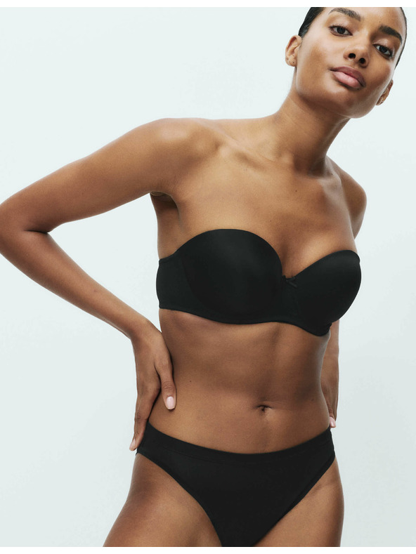 Marks & Spencer Vystužená podprsenka, viacero štýlov nosenia, veľkosť. A-E, 2 ks Marks & Spencer čierna