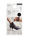 Marks & Spencer Balenie 5 párov nepriehľadných ponožiek, 15 DEN Marks & Spencer čierna
