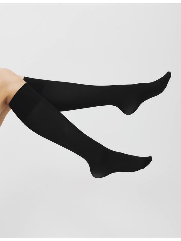 Marks & Spencer Sada 3 párov nepriesvitných podkolienok Marks & Spencer čierna