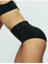 Marks & Spencer Bavlnené nohavičky s vysokým strihom a lycrou, 5 balení Marks & Spencer čierne