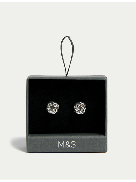 Marks & Spencer Manžetové gombíky v tvare uzla Marks & Spencer strieborná