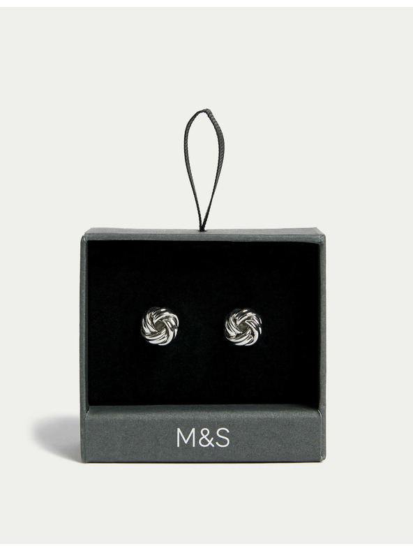 Marks & Spencer Manžetové gombíky v tvare uzla Marks & Spencer strieborná