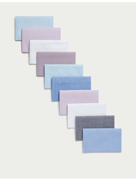 Marks & Spencer Antibakteriálne vreckovky z čistej bavlny, 10 ks v balení Marks & Spencer modrá