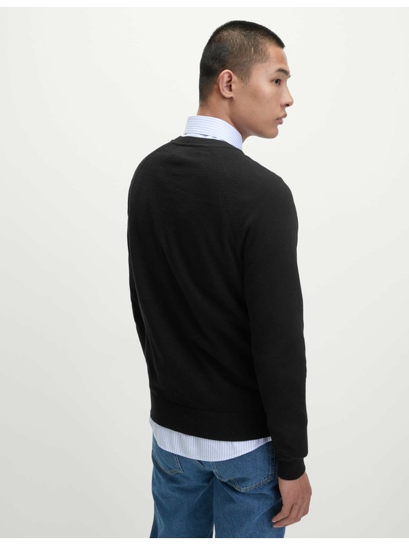 Marks & Spencer Sveter z čistej bavlny, s výstrihom ku krku Marks & Spencer čierna