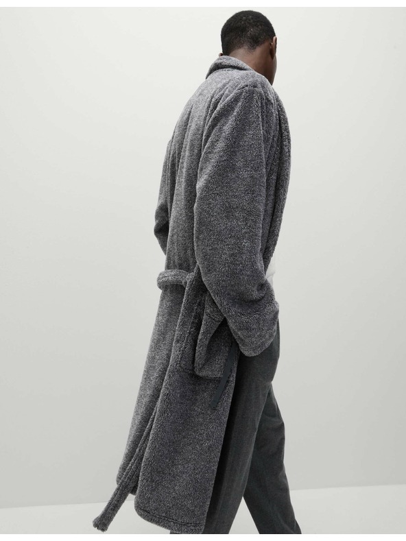 Marks & Spencer Flísový župan Supersoft Marks & Spencer sivá