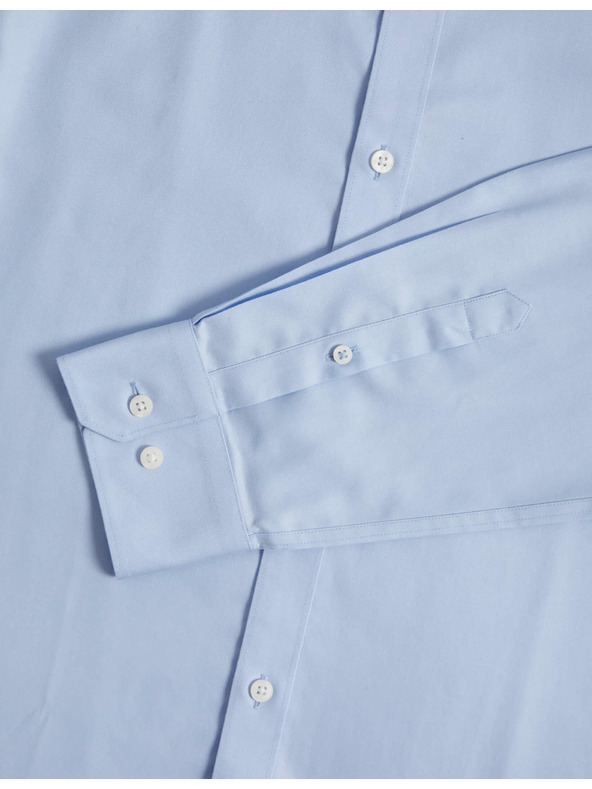 Marks & Spencer Košeľa z bavlny klasického strihu s nežehliaceou úpravou Marks & Spencer modrá