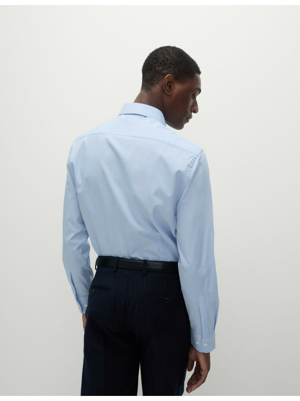 Marks & Spencer Košeľa úzkeho strihu zo zmesi bavlny, 3 ks Marks & Spencer modrá