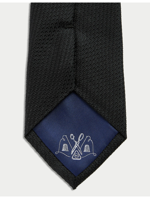 Marks & Spencer Kravata zo 100% hodvábu s textúrou Marks & Spencer čierna