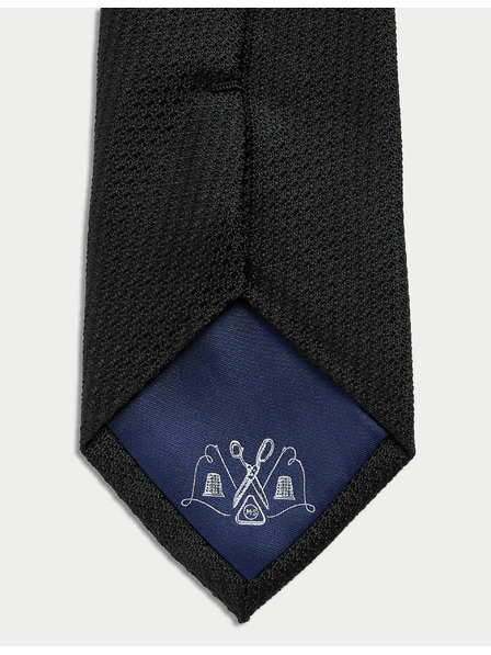 Marks & Spencer Kravata zo 100% hodvábu s textúrou Marks & Spencer čierna