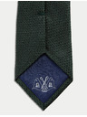 Marks & Spencer 100 % hodvábna kravata s textúrou Marks & Spencer zelená