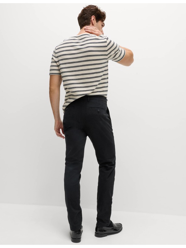 Marks & Spencer Strečové chino pančuchy Marks & Spencer slim fit čierne