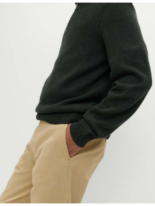 Marks & Spencer Pružné chino nohavice voľného strihu Marks & Spencer béžová