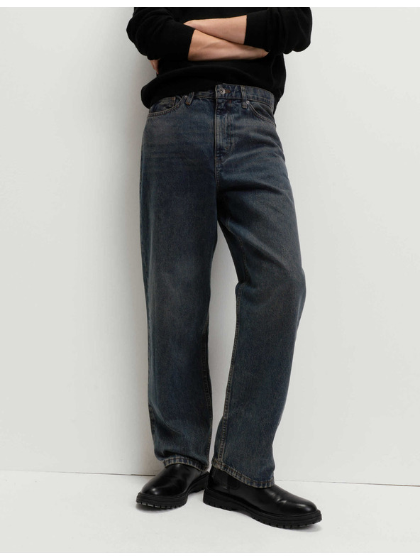 Marks & Spencer Authentic voľné pevné džínsy Marks & Spencer modrá