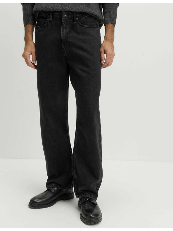 Marks & Spencer Authentic voľné pevné džínsy Marks & Spencer čierna