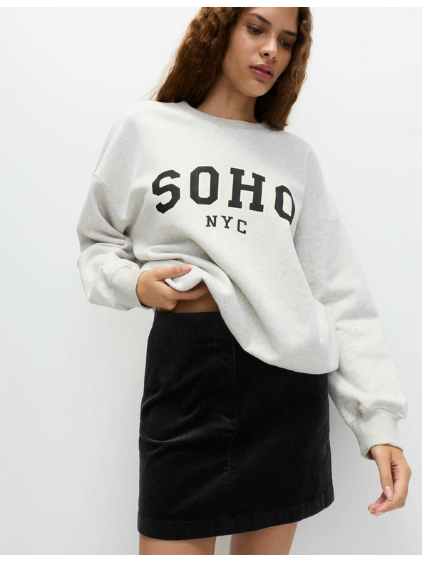 Marks & Spencer Mini sukňa áčkového strihu s vysokým podielom bavlny Marks & Spencer čierna