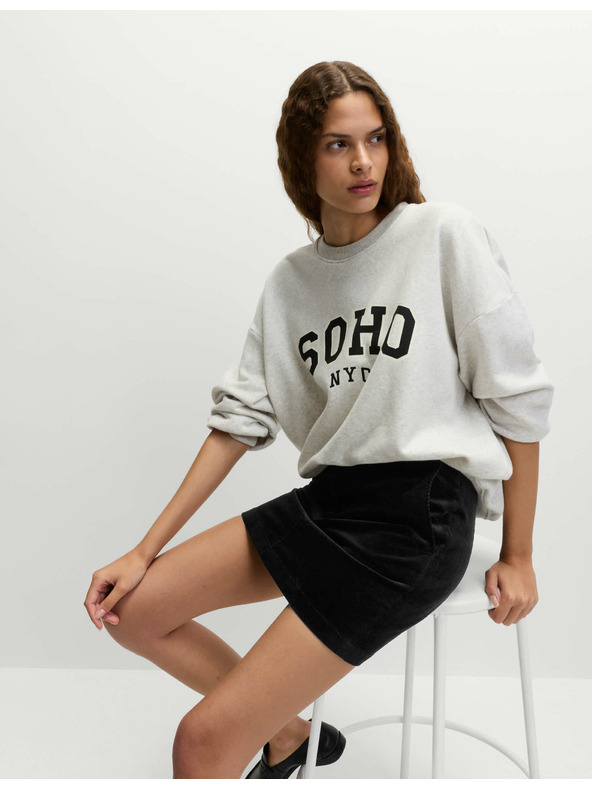 Marks & Spencer Mini sukňa áčkového strihu s vysokým podielom bavlny Marks & Spencer čierna