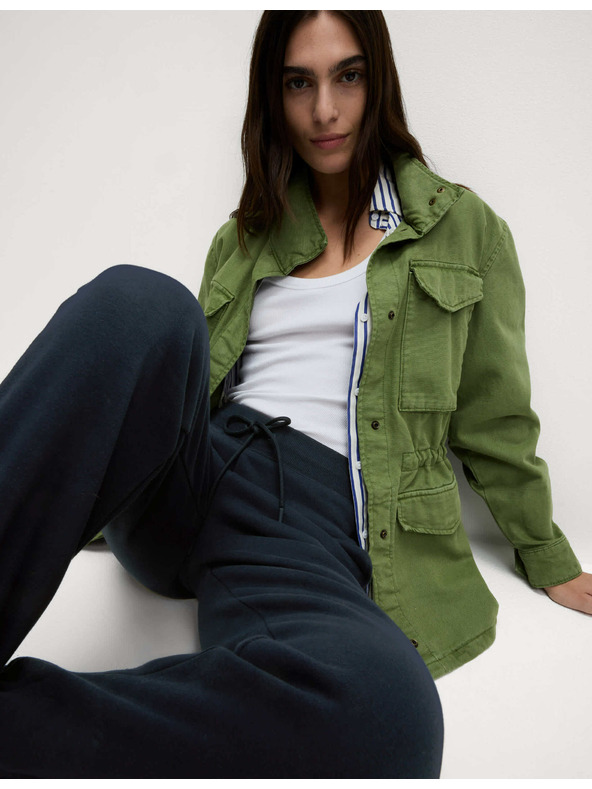 Marks & Spencer Tepláky s manžetami, s vysokým podielom bavlny a sťahovacou šnúrkou Marks & Spencer námorná modrá