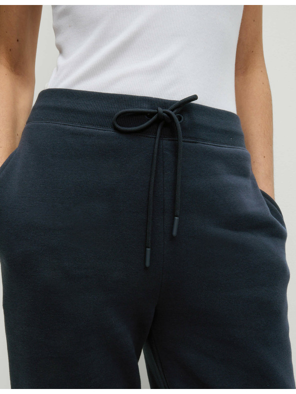 Marks & Spencer Tepláky s manžetami, s vysokým podielom bavlny a sťahovacou šnúrkou Marks & Spencer námorná modrá