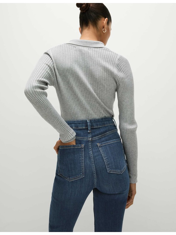 Marks & Spencer Mimoriadne mäkké priliehavé džínsy Ivy s vysokým pásom Marks & Spencer námorná modrá