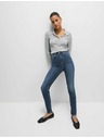 Marks & Spencer Mimoriadne mäkké priliehavé džínsy Ivy s vysokým pásom Marks & Spencer námorná modrá