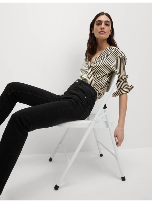 Marks & Spencer Sienna strečové džínsy s rovnými nohavicami Marks & Spencer čierne