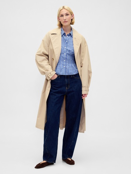 GAP Popelínová košeľa Fitted Shirt GAP