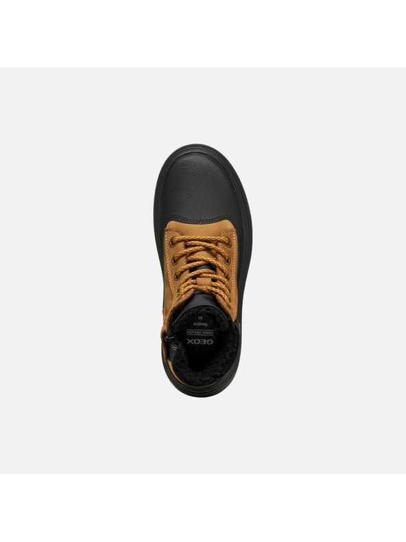 Geox Svetlohnedá chlapčenská členková obuv Geox Kiddartah WPF