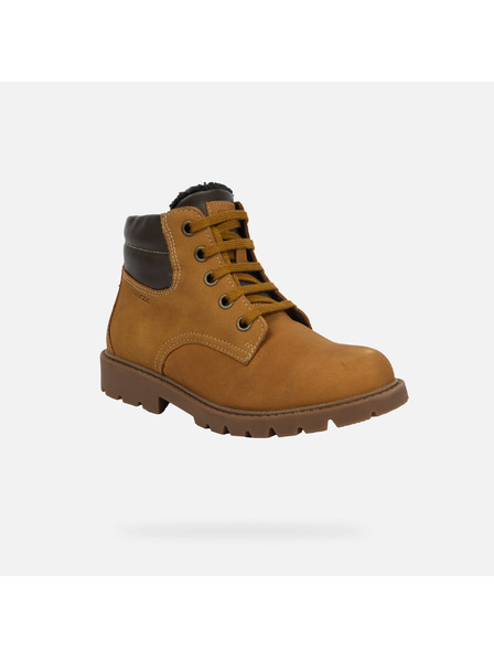 Geox Hnedé chlapčenské tenisky Geox Shaylax Boy