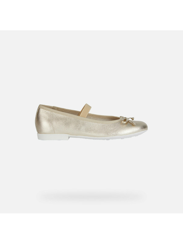 Geox Zlaté dievčenské balerínky Geox Plie