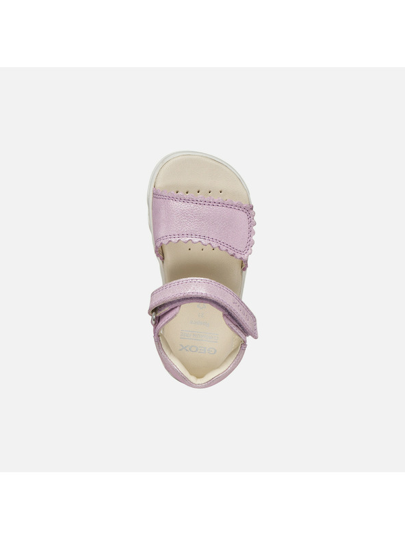 Geox Ružové dievčenské barefoot sandále Geox Sandal Steppieup
