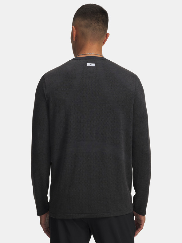 Under Armour Pánske tričko Under Armour UA TRAIL RUN Wool LS-BLK
