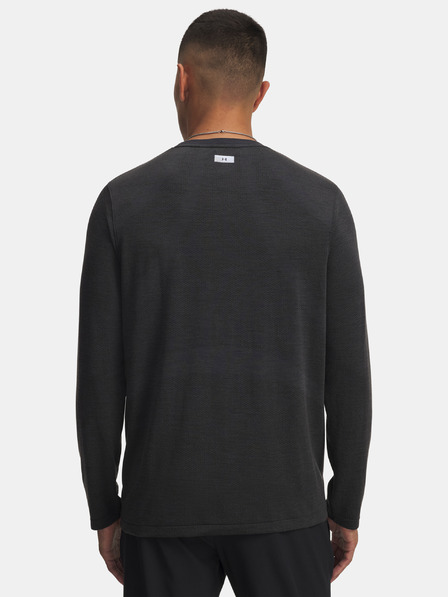 Under Armour Pánske tričko Under Armour UA TRAIL RUN Wool LS-BLK
