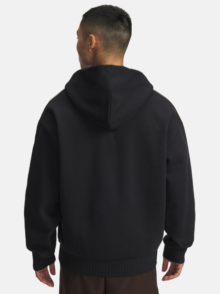 Under Armour Pánska mikina Under Armour UA Icon Heavy Rib FZ-BLK