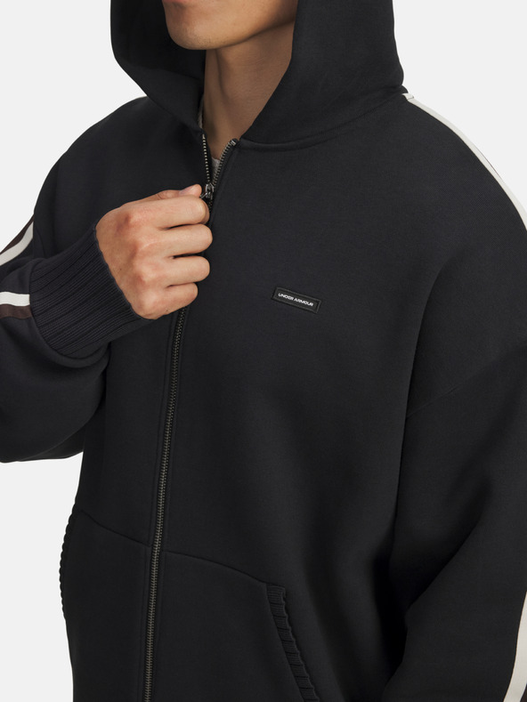 Under Armour Pánska mikina Under Armour UA Icon Heavy Rib FZ-BLK