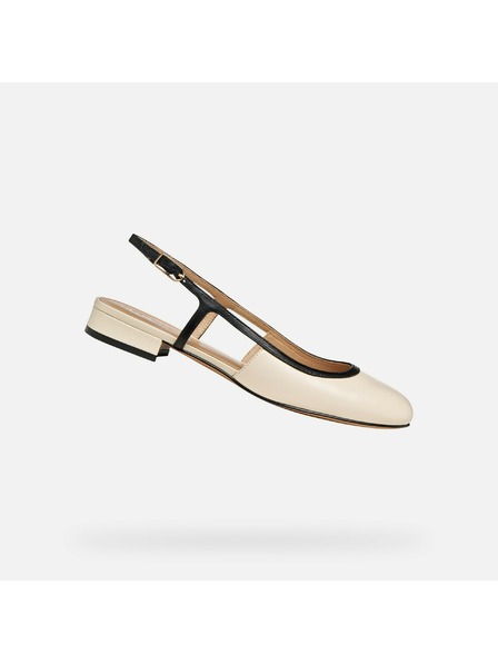 Geox Krémové dámske balerínky Geox Virnilisa B