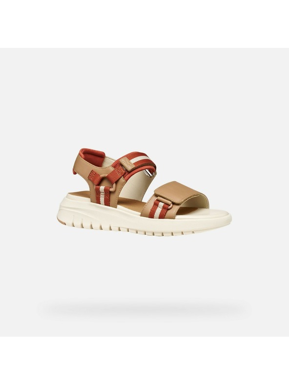 Geox Béžové dámske sandále Geox Flextride S