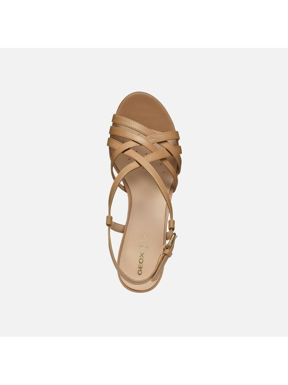 Geox Svetlohnedé dámske sandále Geox Virnilisa 65 S