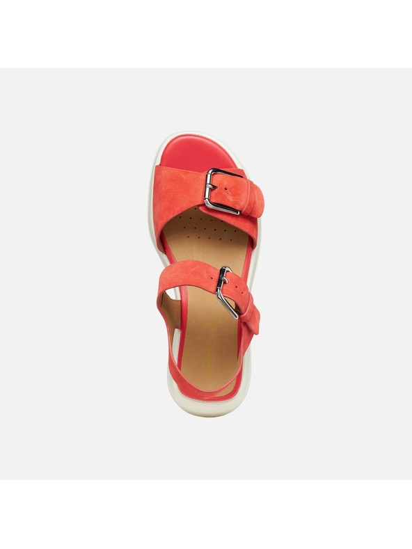 Geox Červené dámske sandále Geox Spherica Ecub-3 S