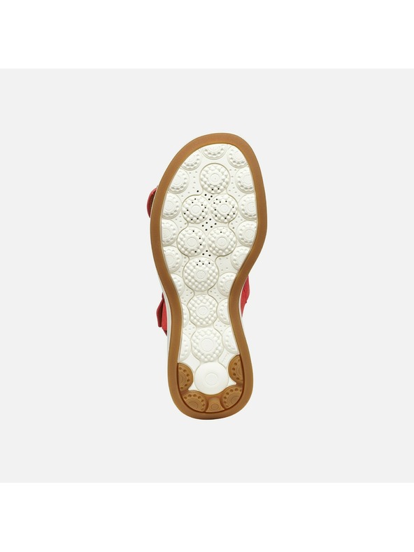 Geox Červené dámske sandále Geox Spherica Ecub-3 S