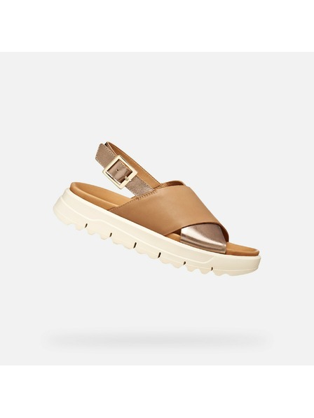 Geox Béžové dámske sandále Geox Xand 2.1S