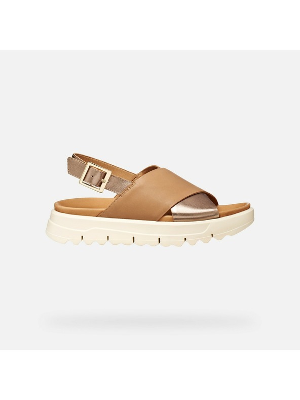 Geox Béžové dámske sandále Geox Xand 2.1S