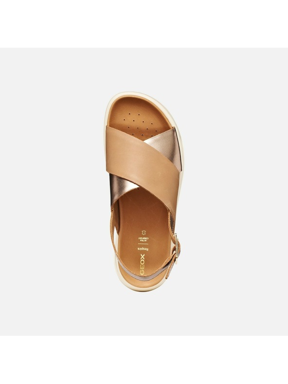 Geox Béžové dámske sandále Geox Xand 2.1S